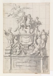 Ontwerp voor een Monument voor Keizer Karel VI van Napels door Baldassare De Caro